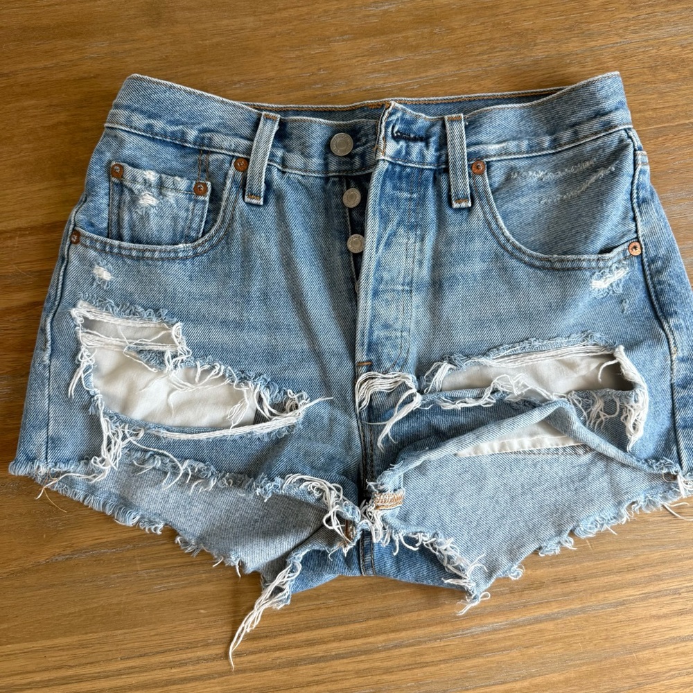 Levi’s 501 Distressed Jean Shorts